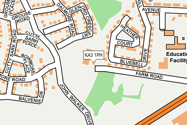 KA3 1PH map - OS OpenMap – Local (Ordnance Survey)