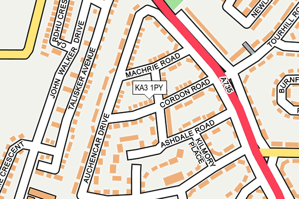 KA3 1PY map - OS OpenMap – Local (Ordnance Survey)