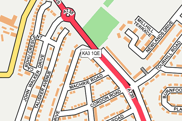 KA3 1QE map - OS OpenMap – Local (Ordnance Survey)