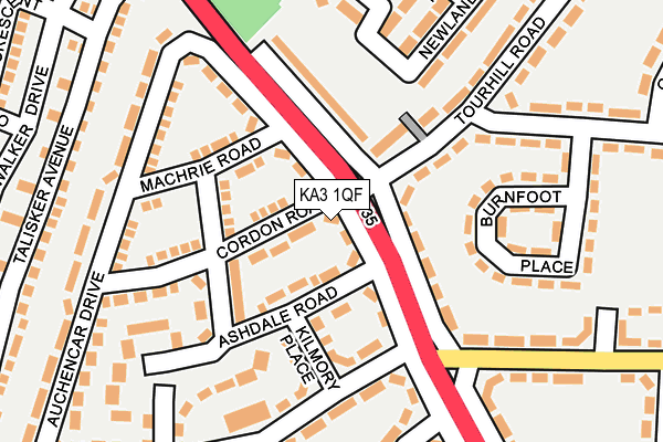 KA3 1QF map - OS OpenMap – Local (Ordnance Survey)
