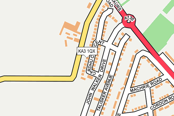 KA3 1QX map - OS OpenMap – Local (Ordnance Survey)