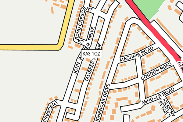 KA3 1QZ map - OS OpenMap – Local (Ordnance Survey)