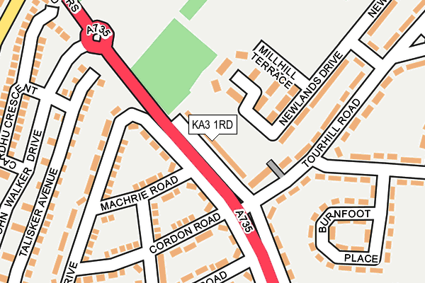 KA3 1RD map - OS OpenMap – Local (Ordnance Survey)