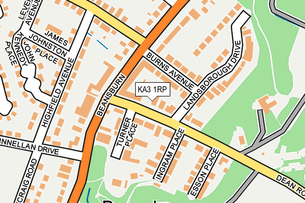 KA3 1RP map - OS OpenMap – Local (Ordnance Survey)