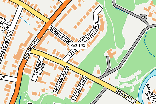 KA3 1RX map - OS OpenMap – Local (Ordnance Survey)