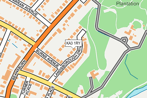 KA3 1RY map - OS OpenMap – Local (Ordnance Survey)