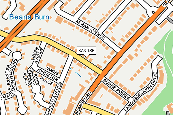 KA3 1SF map - OS OpenMap – Local (Ordnance Survey)