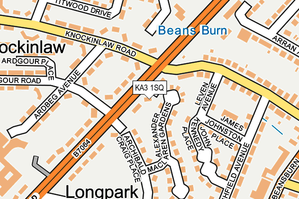KA3 1SQ map - OS OpenMap – Local (Ordnance Survey)