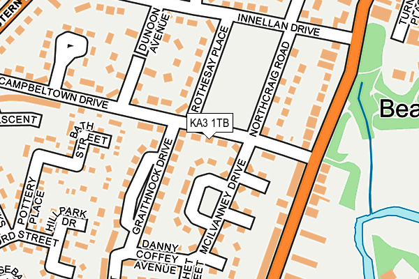 KA3 1TB map - OS OpenMap – Local (Ordnance Survey)