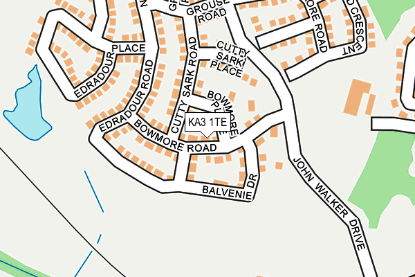KA3 1TE map - OS OpenMap – Local (Ordnance Survey)