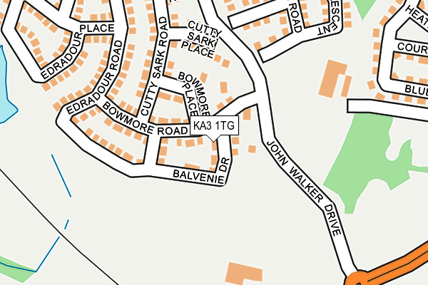KA3 1TG map - OS OpenMap – Local (Ordnance Survey)