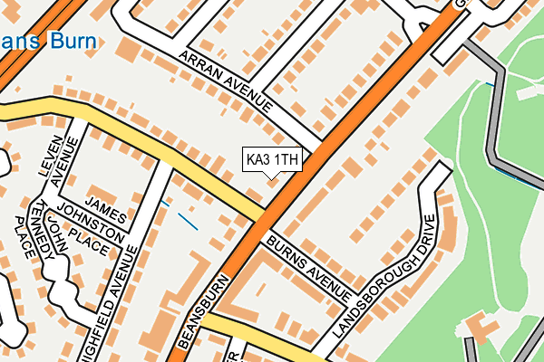 KA3 1TH map - OS OpenMap – Local (Ordnance Survey)