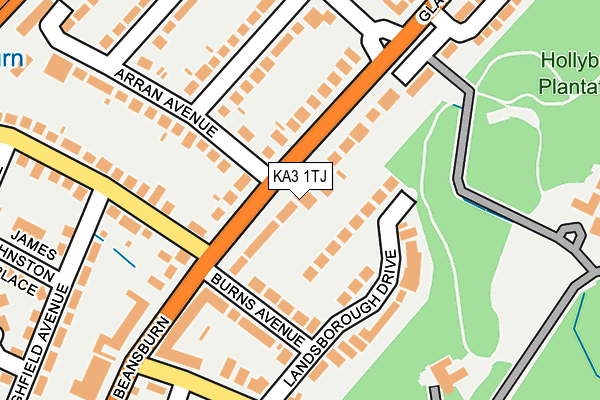 KA3 1TJ map - OS OpenMap – Local (Ordnance Survey)