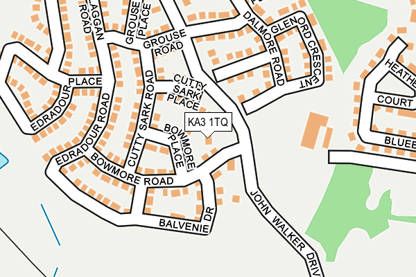 KA3 1TQ map - OS OpenMap – Local (Ordnance Survey)