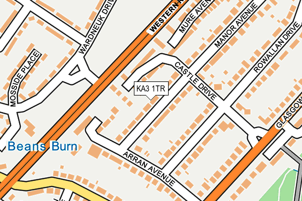 KA3 1TR map - OS OpenMap – Local (Ordnance Survey)