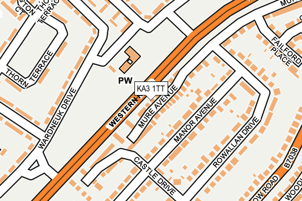 KA3 1TT map - OS OpenMap – Local (Ordnance Survey)