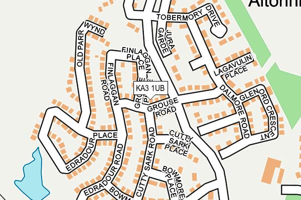KA3 1UB map - OS OpenMap – Local (Ordnance Survey)