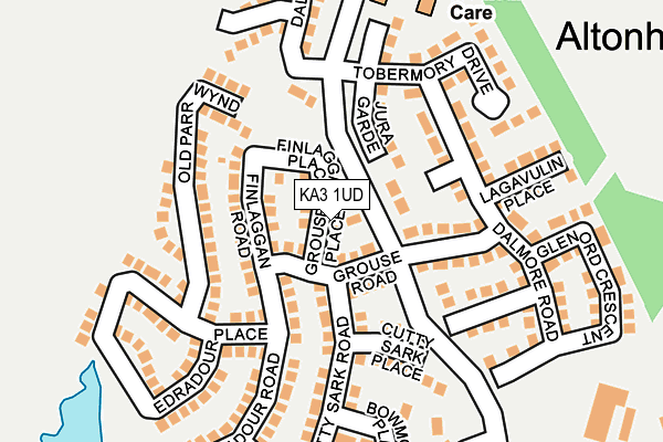 KA3 1UD map - OS OpenMap – Local (Ordnance Survey)