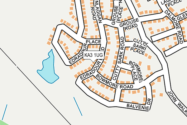 KA3 1UG map - OS OpenMap – Local (Ordnance Survey)