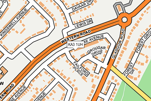 KA3 1UH map - OS OpenMap – Local (Ordnance Survey)