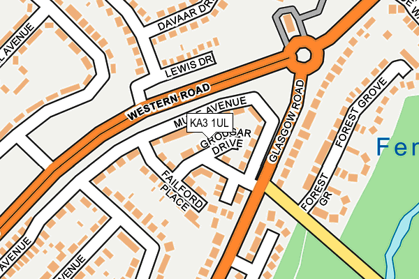 KA3 1UL map - OS OpenMap – Local (Ordnance Survey)