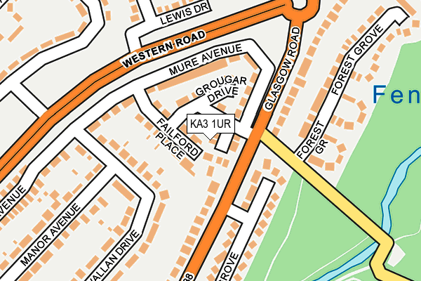 KA3 1UR map - OS OpenMap – Local (Ordnance Survey)