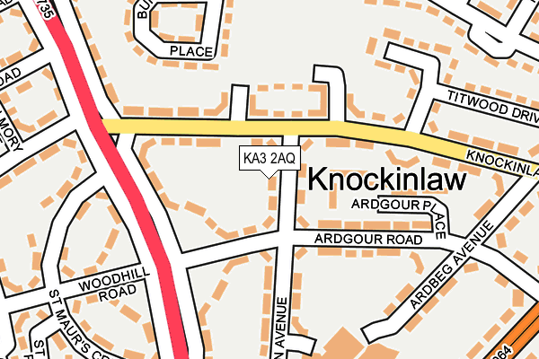 KA3 2AQ map - OS OpenMap – Local (Ordnance Survey)