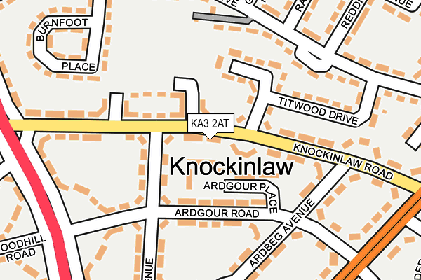 KA3 2AT map - OS OpenMap – Local (Ordnance Survey)