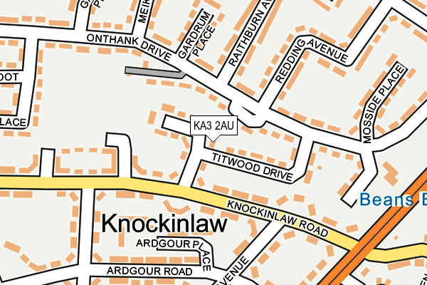 KA3 2AU map - OS OpenMap – Local (Ordnance Survey)