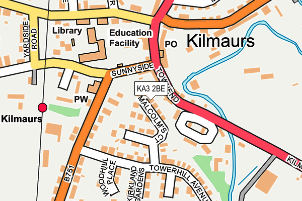 KA3 2BE map - OS OpenMap – Local (Ordnance Survey)