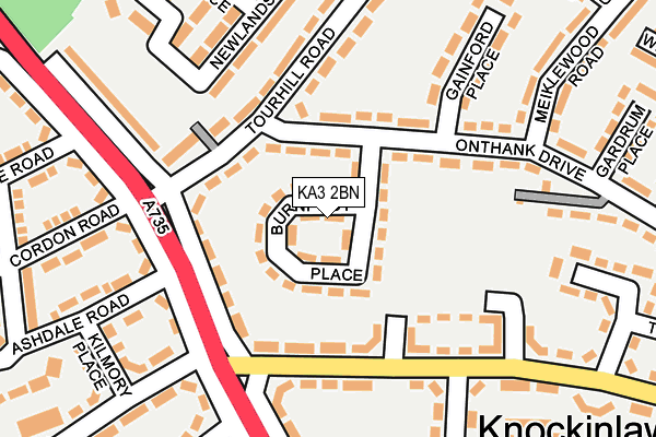 KA3 2BN map - OS OpenMap – Local (Ordnance Survey)