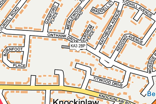 KA3 2BP map - OS OpenMap – Local (Ordnance Survey)