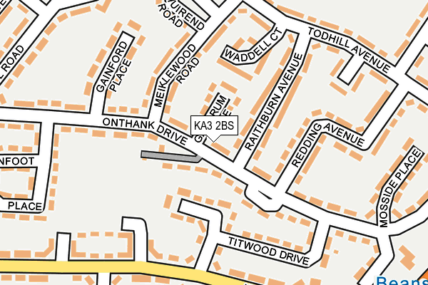 KA3 2BS map - OS OpenMap – Local (Ordnance Survey)