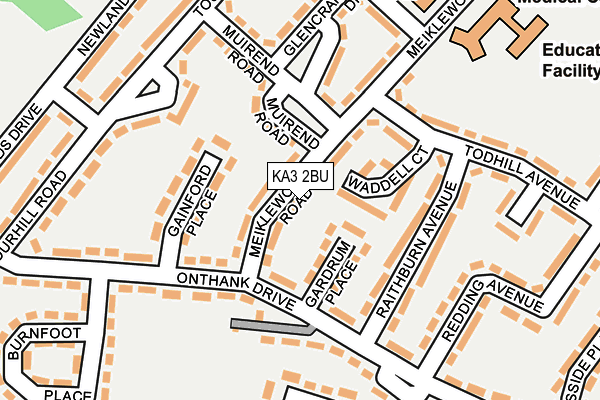 KA3 2BU map - OS OpenMap – Local (Ordnance Survey)