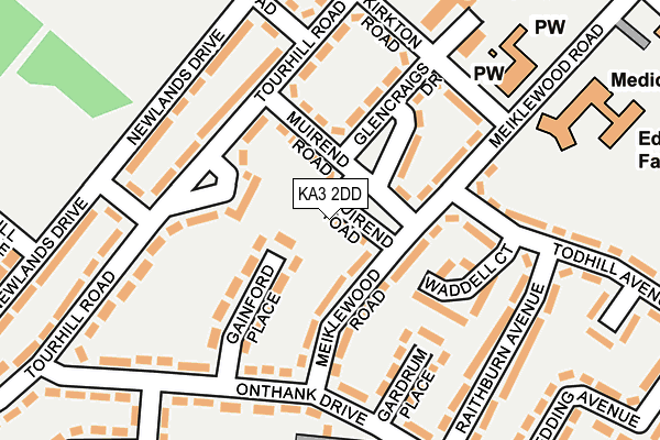 KA3 2DD map - OS OpenMap – Local (Ordnance Survey)