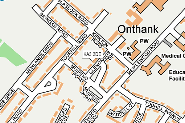 KA3 2DE map - OS OpenMap – Local (Ordnance Survey)