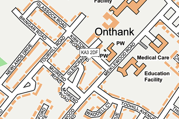 KA3 2DF map - OS OpenMap – Local (Ordnance Survey)