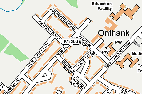 KA3 2DG map - OS OpenMap – Local (Ordnance Survey)