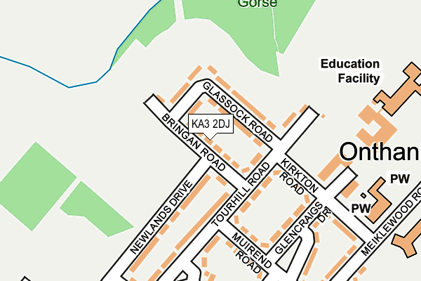 KA3 2DJ map - OS OpenMap – Local (Ordnance Survey)