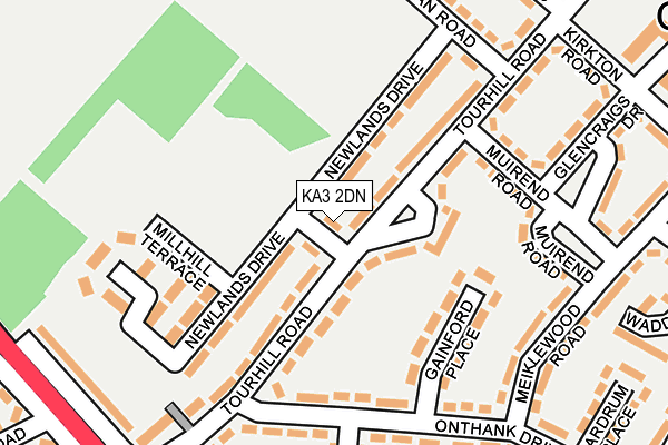 KA3 2DN map - OS OpenMap – Local (Ordnance Survey)