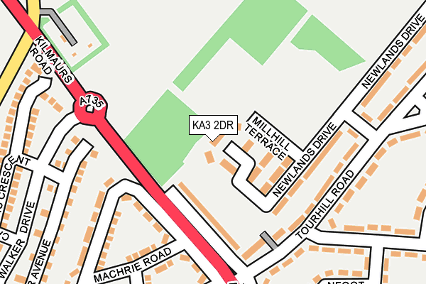 KA3 2DR map - OS OpenMap – Local (Ordnance Survey)