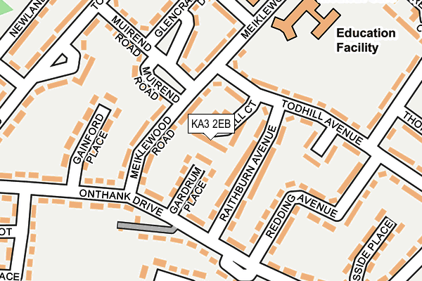 KA3 2EB map - OS OpenMap – Local (Ordnance Survey)