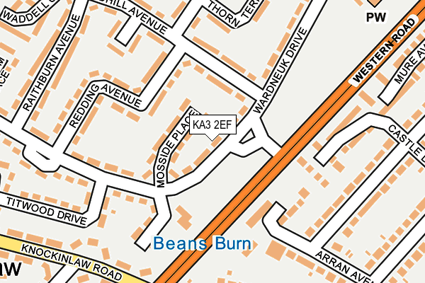 KA3 2EF map - OS OpenMap – Local (Ordnance Survey)