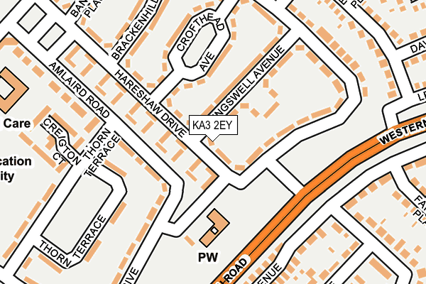 KA3 2EY map - OS OpenMap – Local (Ordnance Survey)