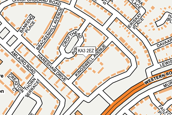 KA3 2EZ map - OS OpenMap – Local (Ordnance Survey)