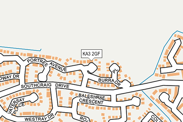 KA3 2GF map - OS OpenMap – Local (Ordnance Survey)