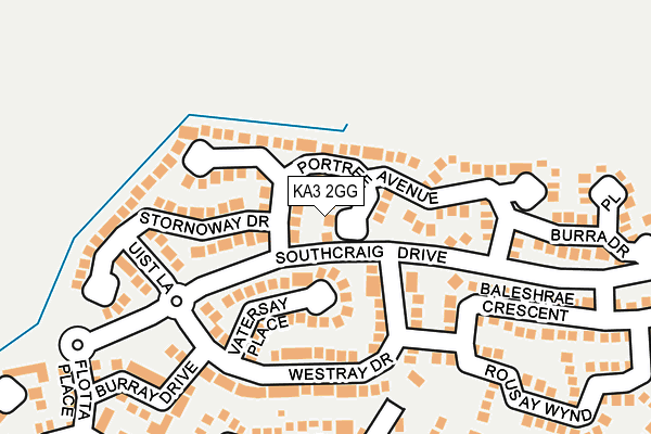 KA3 2GG map - OS OpenMap – Local (Ordnance Survey)