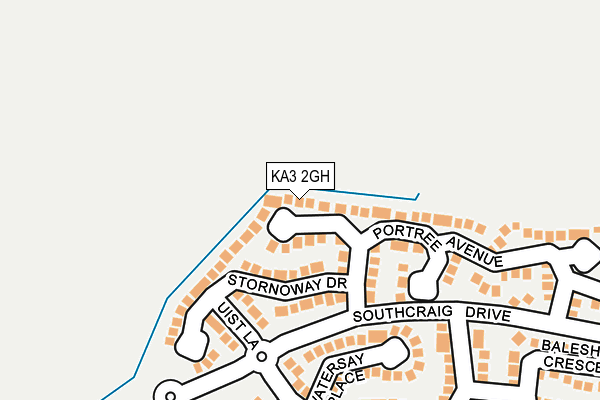 KA3 2GH map - OS OpenMap – Local (Ordnance Survey)