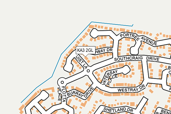 KA3 2GL map - OS OpenMap – Local (Ordnance Survey)