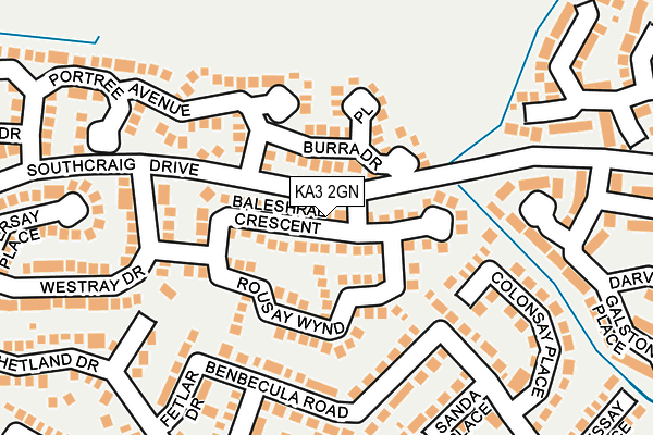 KA3 2GN map - OS OpenMap – Local (Ordnance Survey)
